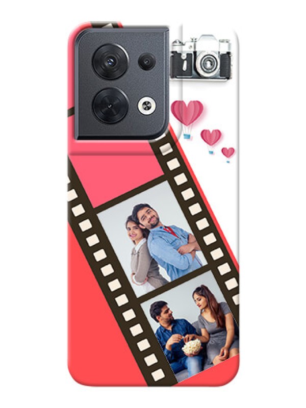 Custom Reno 8 5G custom phone covers: 3 Image Holder with Film Reel