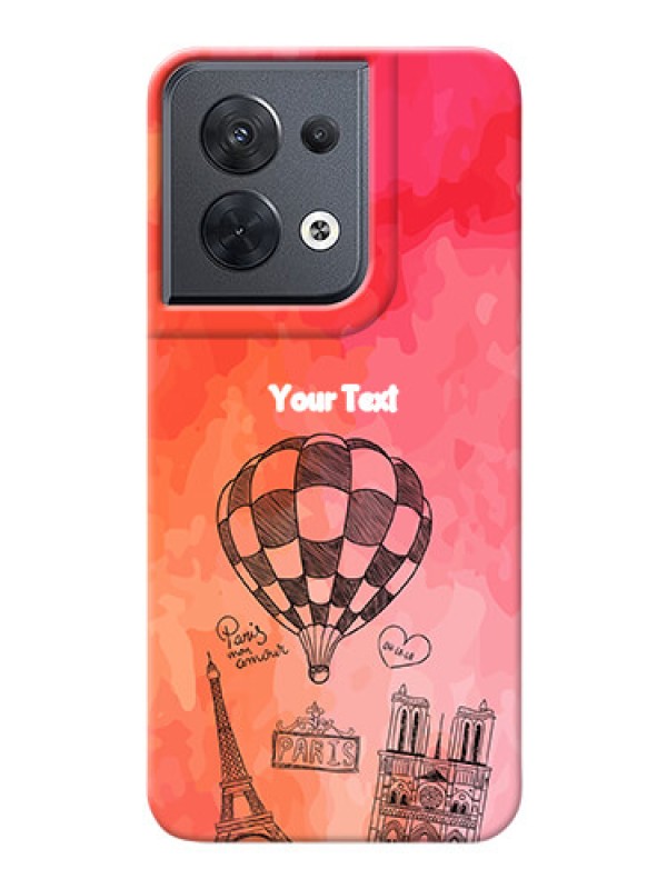 Custom Reno 8 5G Personalized Mobile Covers: Paris Theme Design