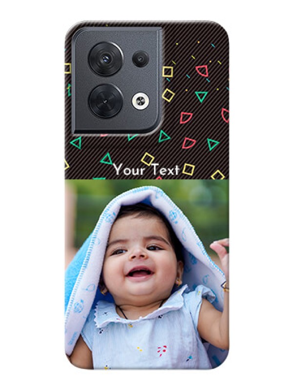 Custom Reno 8 5G custom mobile cases with confetti birthday design