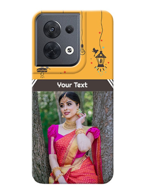 Custom Reno 8 5G custom back covers with Family Picture and Icons 