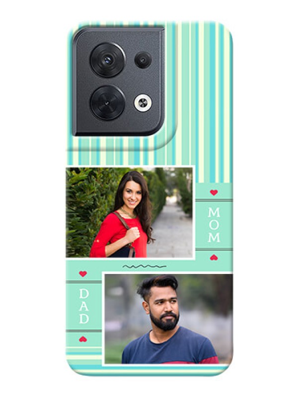 Custom Reno 8 5G custom mobile phone covers: Mom & Dad Pic Design