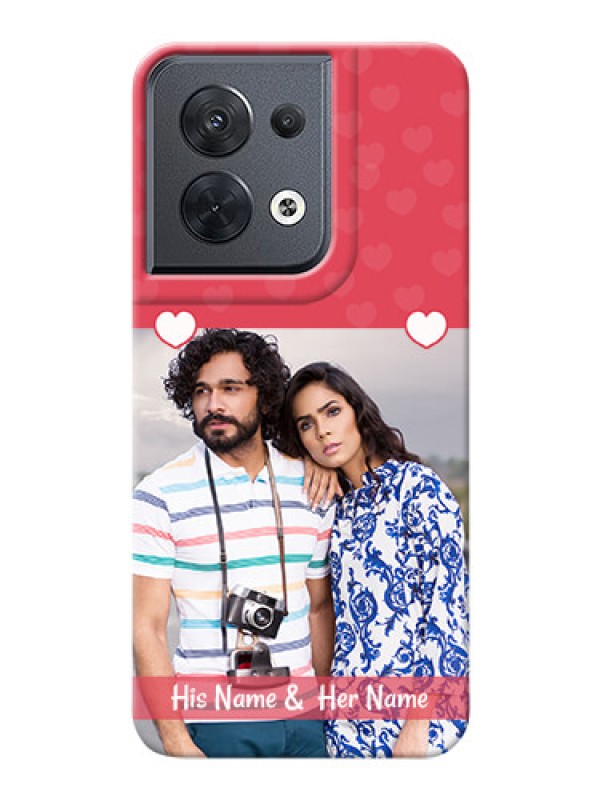 Custom Reno 8 5G Mobile Cases: Simple Love Design