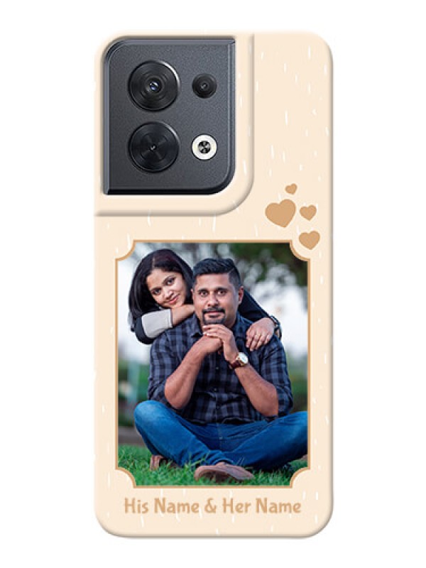 Custom Reno 8 5G mobile phone cases with confetti love design 