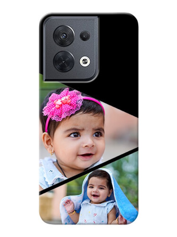 Custom Reno 8 5G mobile back covers online: Semi Cut Design