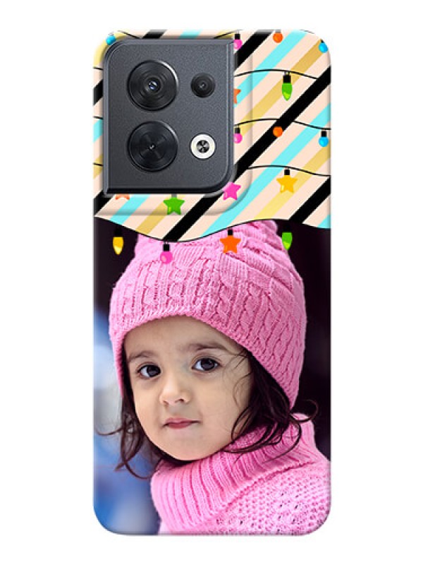 Custom Reno 8 5G Personalized Mobile Covers: Lights Hanging Design