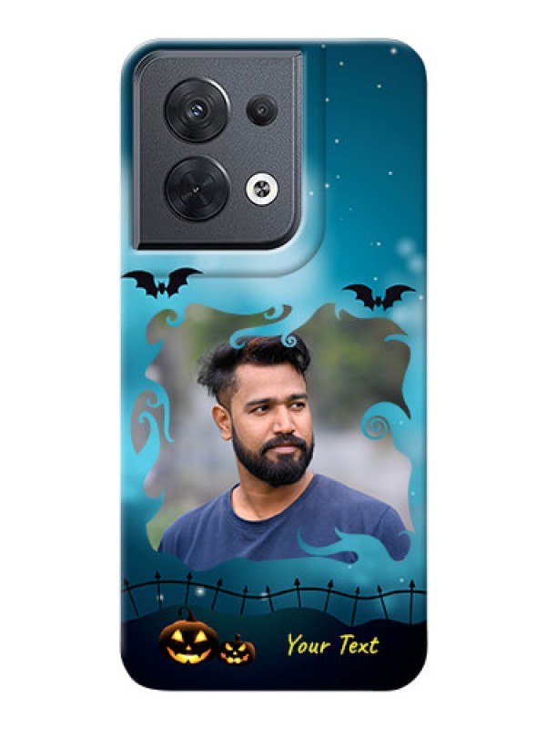 Custom Reno 8 5G Personalised Phone Cases: Halloween frame design