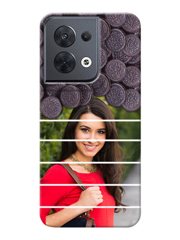 Custom Reno 8 5G Custom Mobile Covers with Oreo Biscuit Design