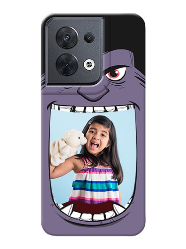 Custom Reno 8 5G Personalised Phone Covers: Angry Monster Design