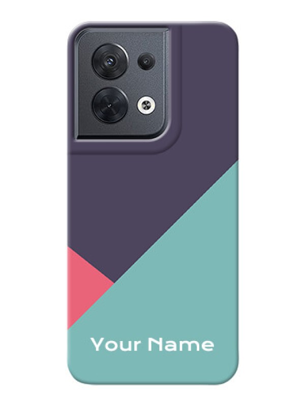Custom Reno 8 5G Custom Phone Cases: Tri Color abstract Design