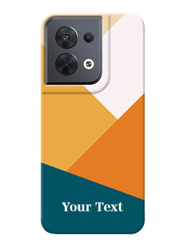 Custom Reno 8 5G Custom Phone Cases: Stacked Multi-colour Design