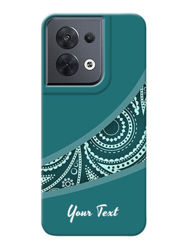 Custom Reno 8 5G Custom Phone Covers: semi visible floral Design