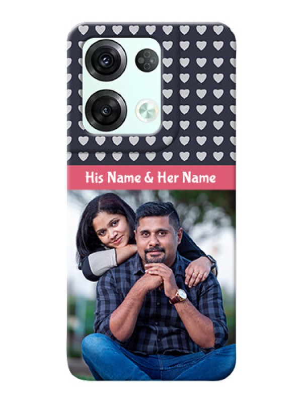 Custom Reno 8 Pro 5G Custom Mobile Case with Love Symbols Design