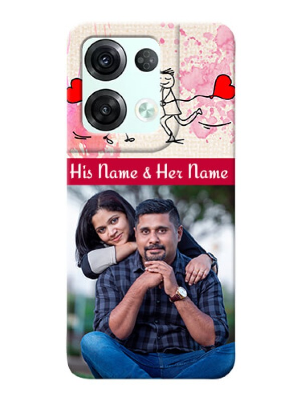 Custom Reno 8 Pro 5G phone back covers: You and Me Case Design