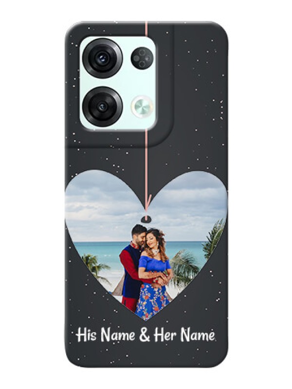 Custom Reno 8 Pro 5G custom phone cases: Hanging Heart Design