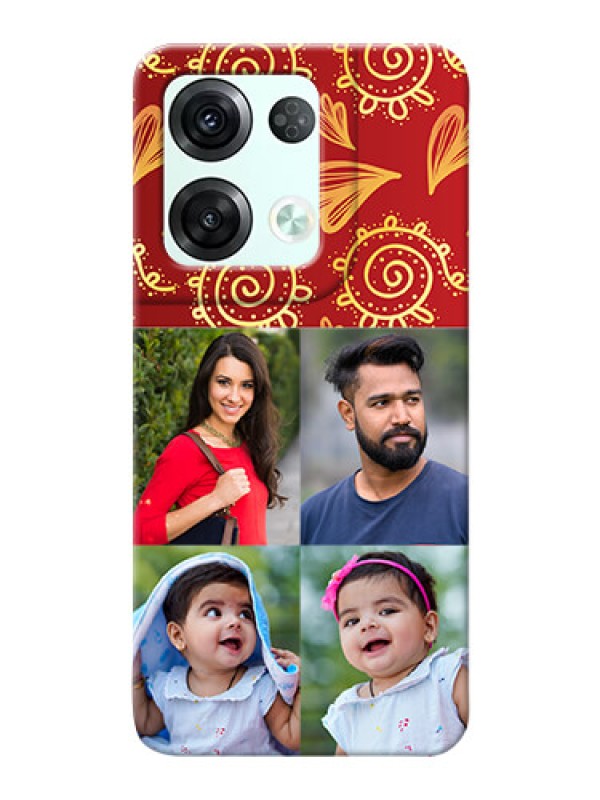 Custom Reno 8 Pro 5G Mobile Phone Cases: 4 Image Traditional Design
