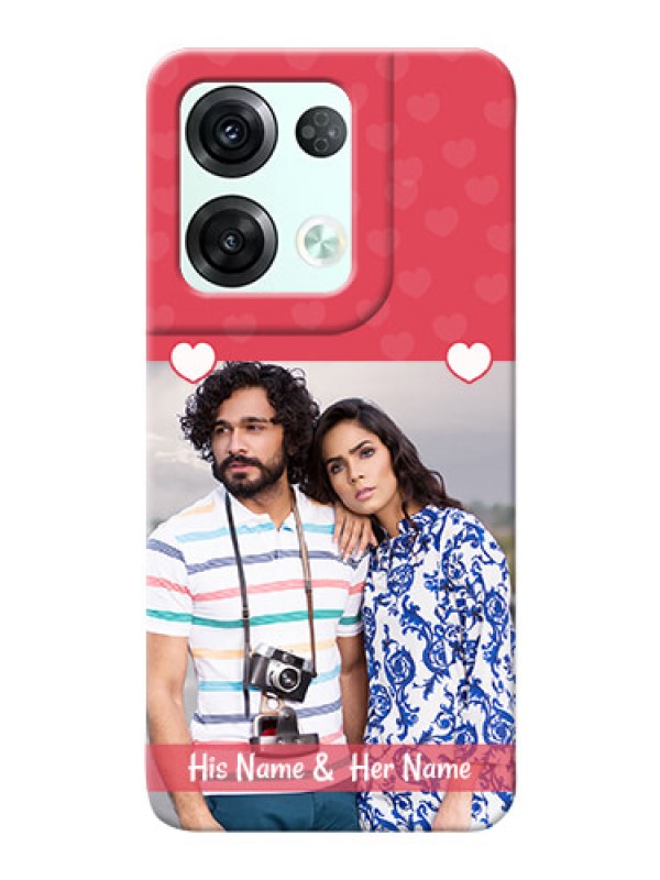 Custom Reno 8 Pro 5G Mobile Cases: Simple Love Design