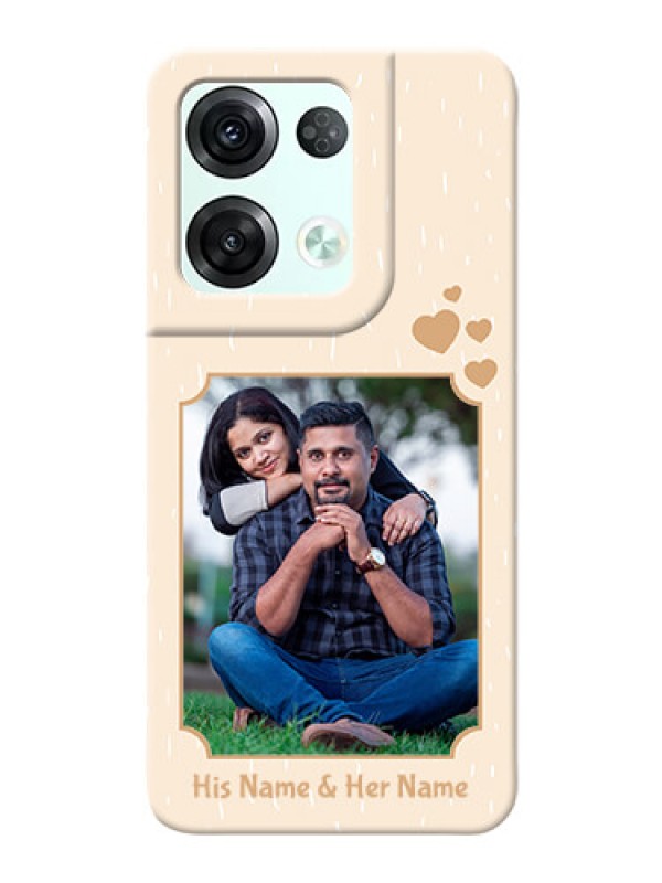 Custom Reno 8 Pro 5G mobile phone cases with confetti love design 