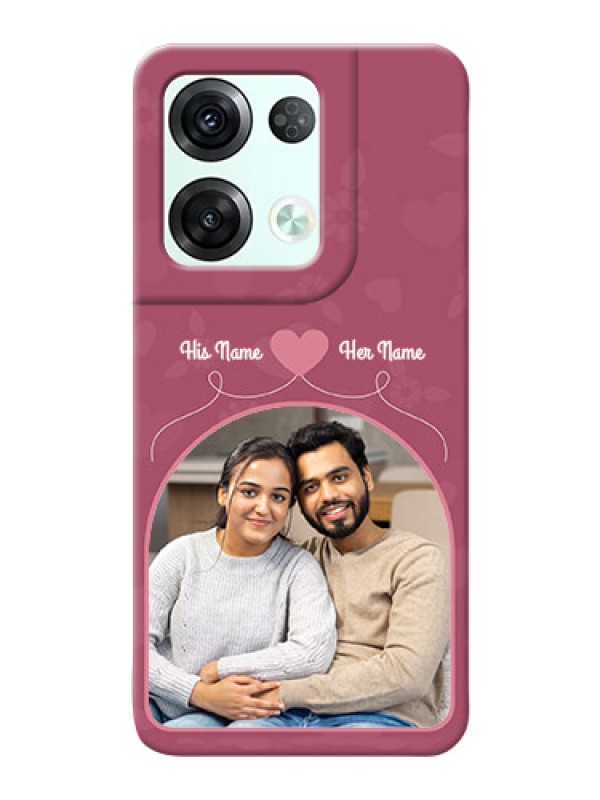 Custom Reno 8 Pro 5G mobile phone covers: Love Floral Design