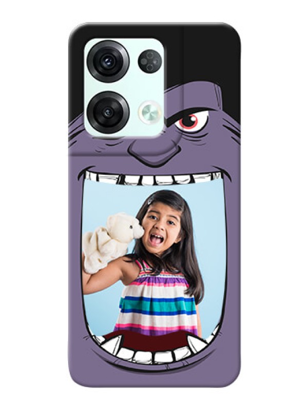 Custom Reno 8 Pro 5G Personalised Phone Covers: Angry Monster Design