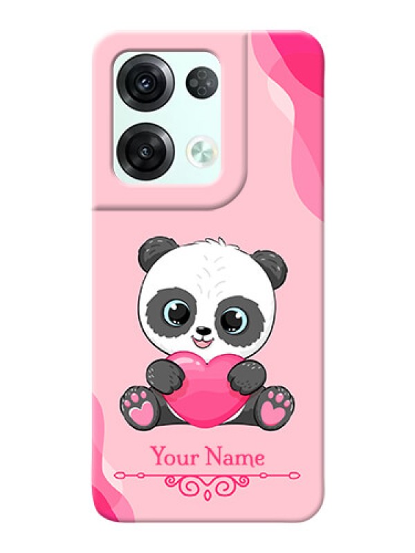 Custom Reno 8 Pro 5G Mobile Back Covers: Cute Panda Design