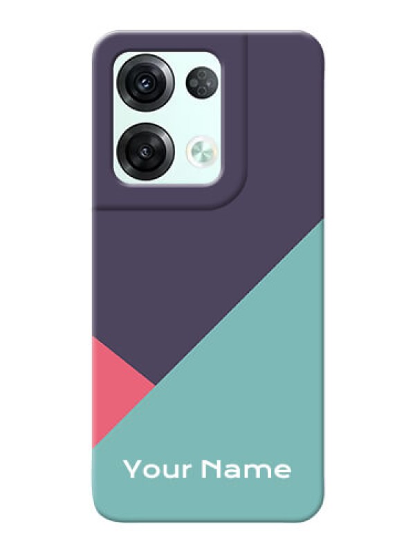 Custom Reno 8 Pro 5G Custom Phone Cases: Tri Color abstract Design