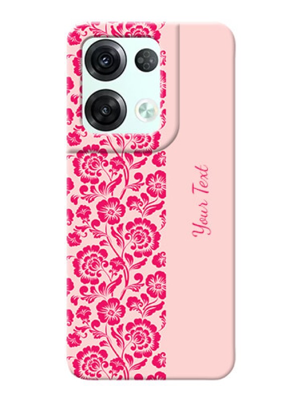 Custom Reno 8 Pro 5G Phone Back Covers: Attractive Floral Pattern Design
