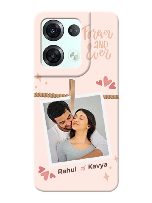 Custom Reno 8 Pro 5G Phone Back Covers: Forever and ever love Design