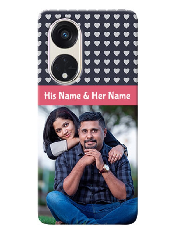 Custom Oppo Reno 8t 5G Custom Mobile Case with Love Symbols Design