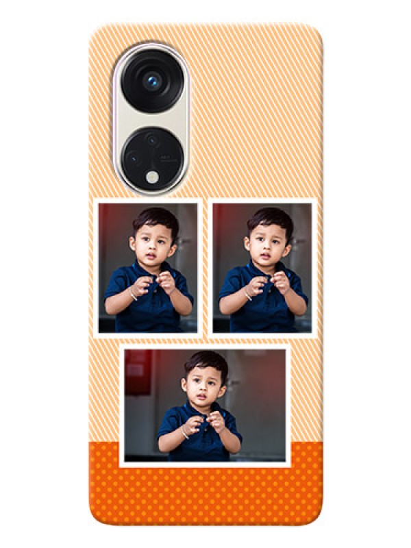 Custom Oppo Reno 8t 5G Mobile Back Covers: Bulk Photos Upload Design