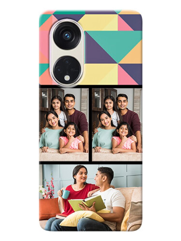 Custom Oppo Reno 8t 5G personalised phone covers: Bulk Pic Upload Design