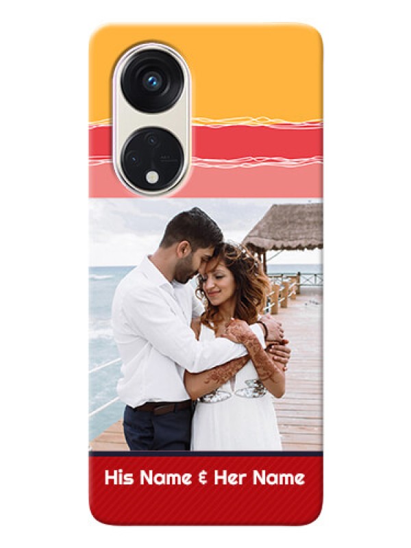 Custom Oppo Reno 8t 5G custom mobile phone covers: Colorful Case Design