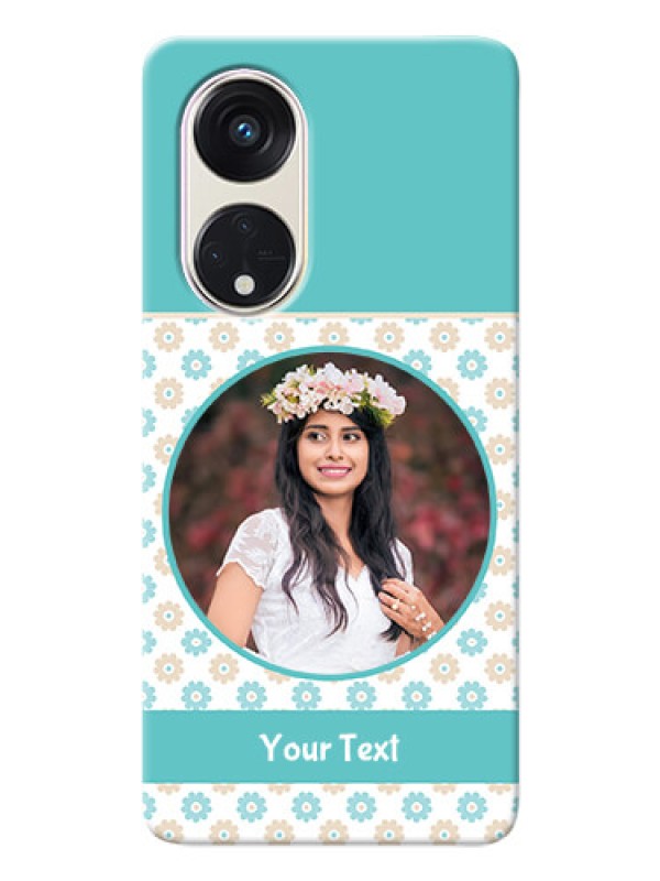 Custom Oppo Reno 8t 5G Custom Mobile Back Covers: Beautiful Flowers Design