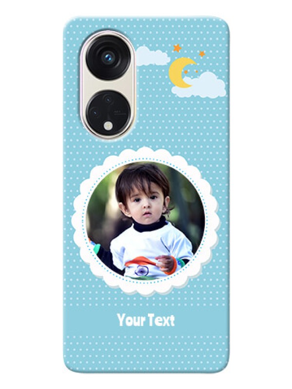 Custom Oppo Reno 8t 5G mobile cases online: violet Pattern Design