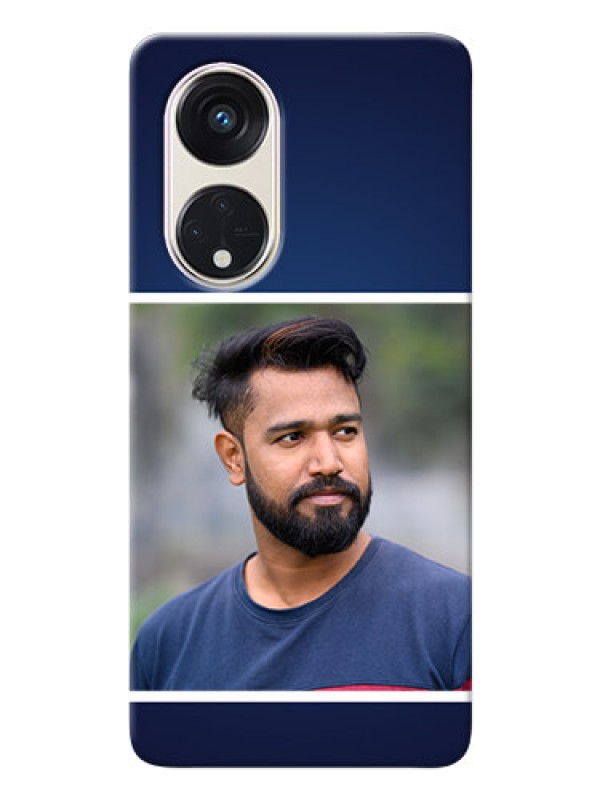 Custom Oppo Reno 8t 5G Mobile Cases: Simple Royal Blue Design