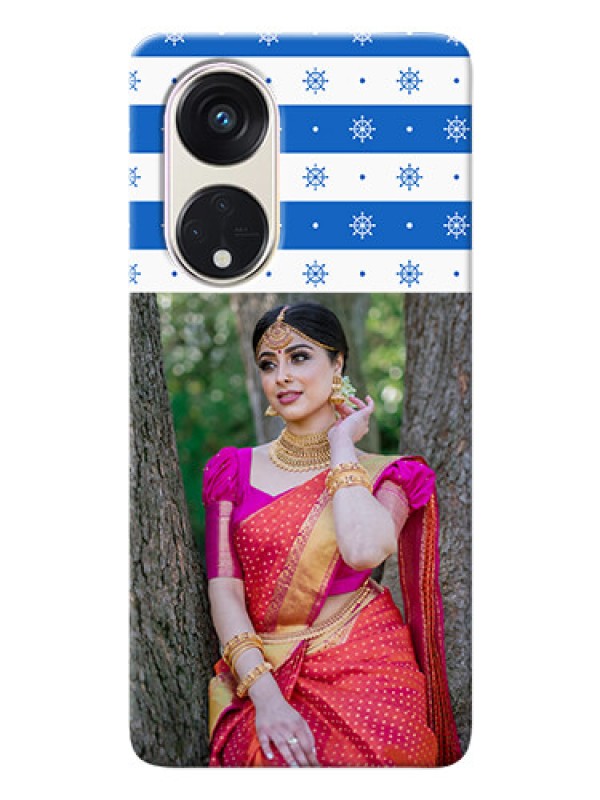 Custom Oppo Reno 8t 5G custom mobile covers: Snow Pattern Design