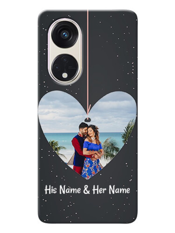 Custom Oppo Reno 8t 5G custom phone cases: Hanging Heart Design