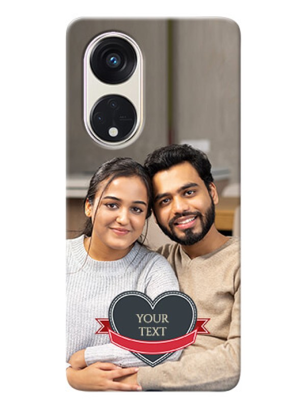 Custom Oppo Reno 8t 5G mobile back covers online: Just Married Couple Design