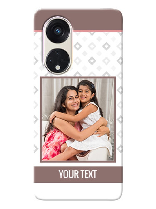 Custom Oppo Reno 8t 5G custom back covers: Simple Diamond Design