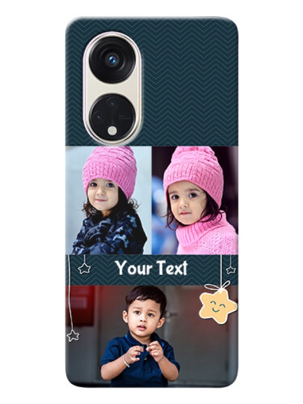 Custom Oppo Reno 8t 5G Mobile Back Covers Online: Hanging Stars Design