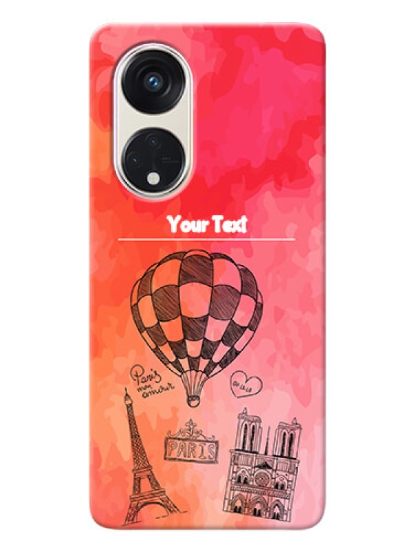 Custom Oppo Reno 8t 5G Personalized Mobile Covers: Paris Theme Design