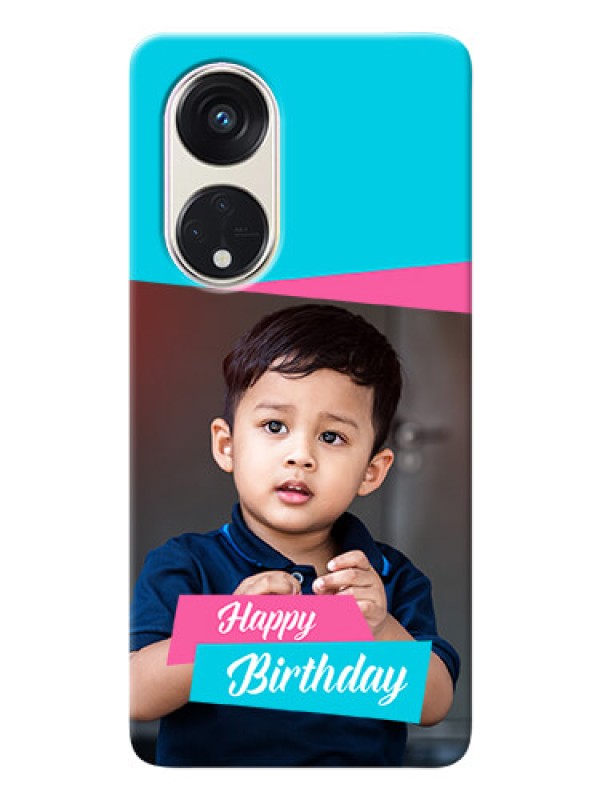 Custom Oppo Reno 8t 5G Mobile Covers: Image Holder with 2 Color Design