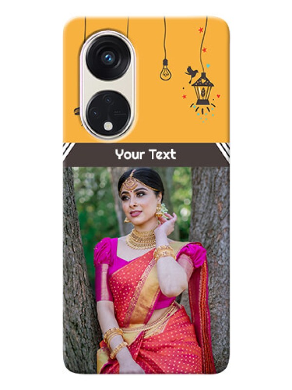 Custom Oppo Reno 8t 5G custom back covers with Family Picture and Icons 