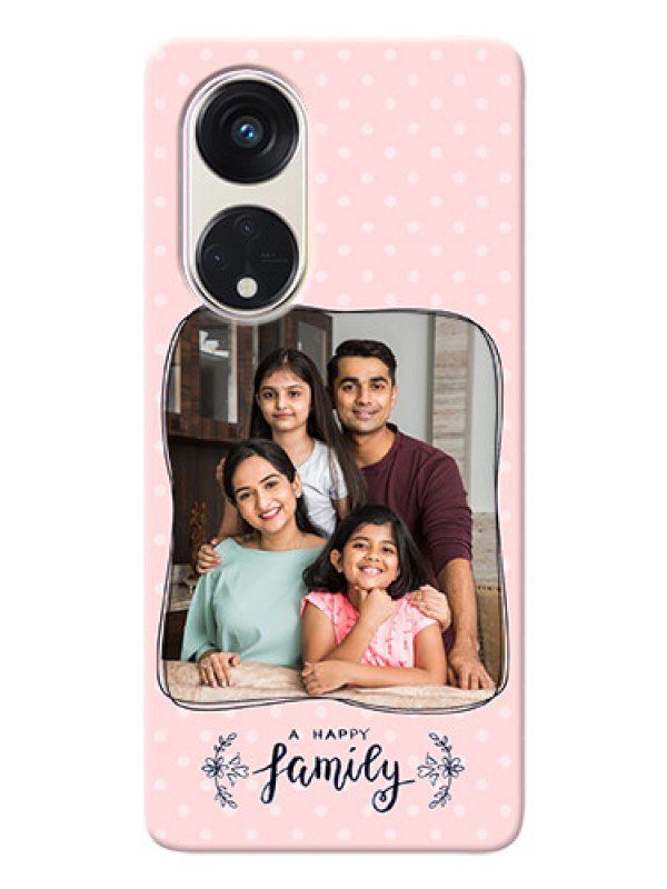 Custom Oppo Reno 8t 5G Personalized Phone Cases: Family with Dots Design
