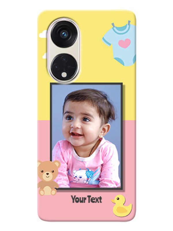 Custom Oppo Reno 8t 5G Back Covers: Kids 2 Color Design