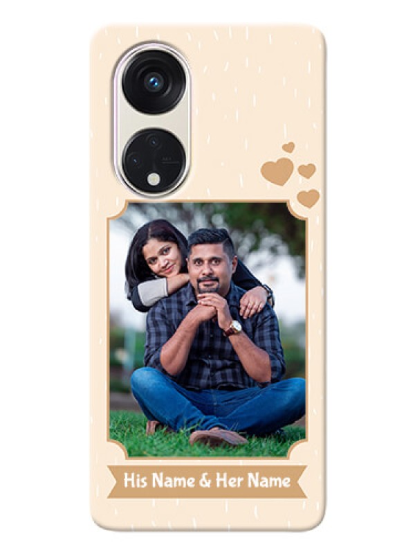 Custom Oppo Reno 8t 5G mobile phone cases with confetti love design 