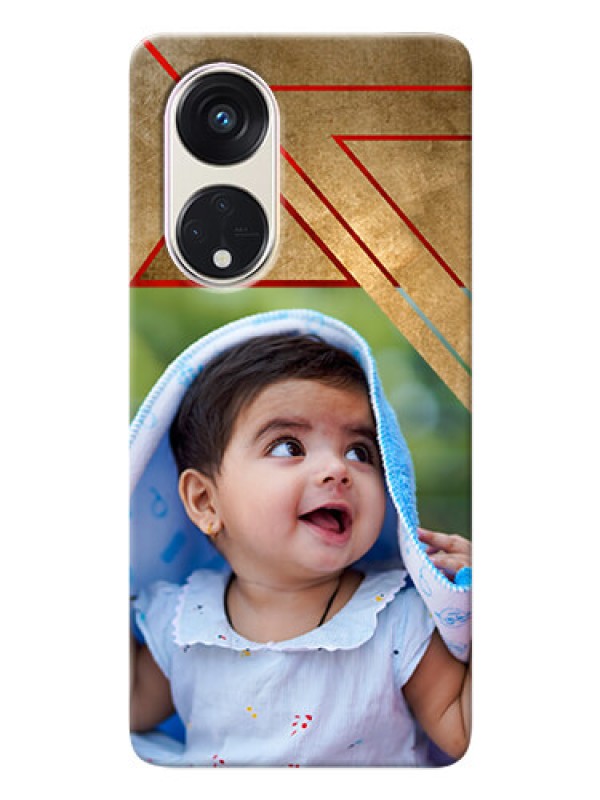 Custom Oppo Reno 8t 5G mobile phone cases: Gradient Abstract Texture Design