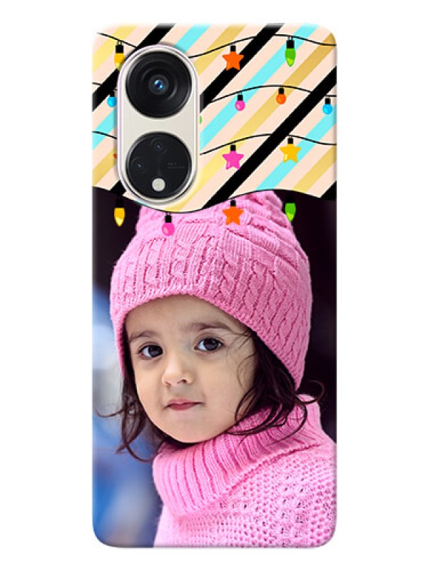 Custom Oppo Reno 8t 5G Personalized Mobile Covers: Lights Hanging Design