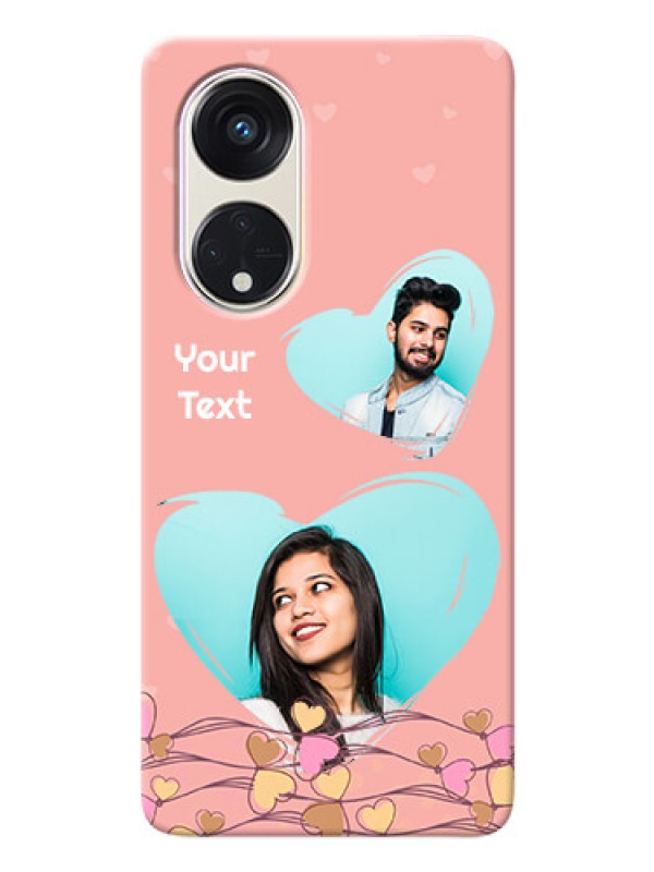 Custom Oppo Reno 8t 5G customized phone cases: Love Doodle Design