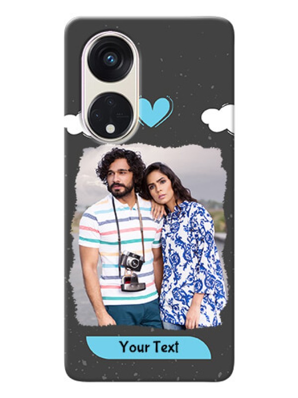 Custom Oppo Reno 8t 5G Mobile Back Covers: splashes with love doodles Design