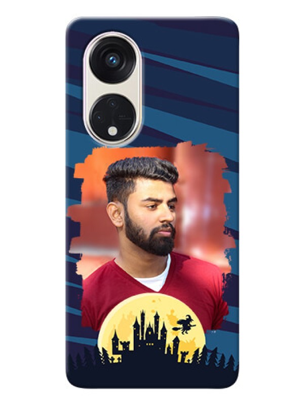 Custom Oppo Reno 8t 5G Back Covers: Halloween Witch Design 